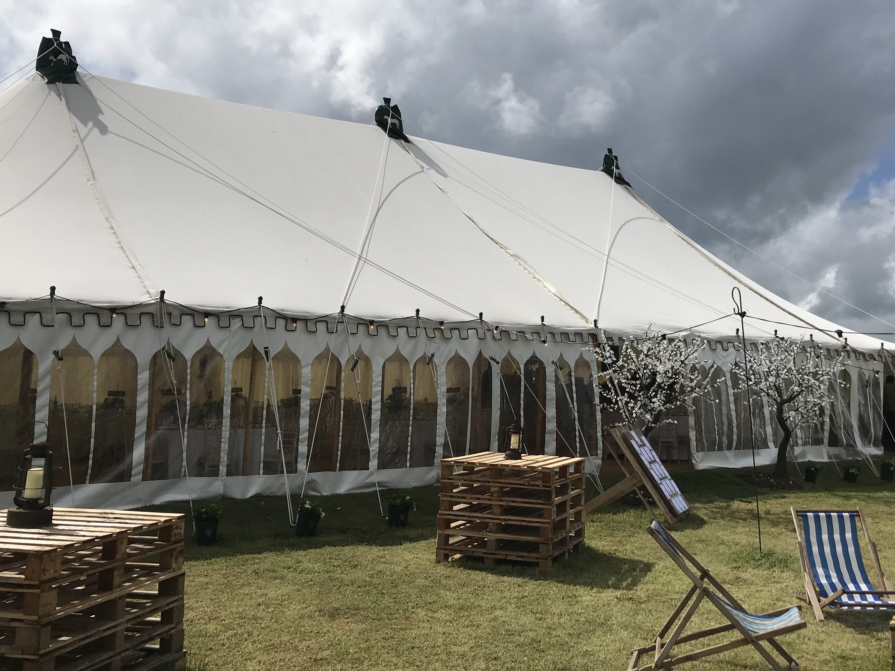 Image of marquee in garden